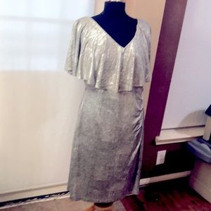 Silver dress shiny with fantastic design